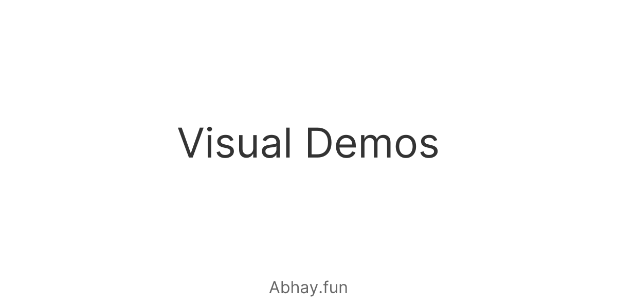 Find Visual Demos